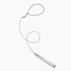 Жемчужный ошейник с поводком LOCKINK Pearl Collar & Leash Set