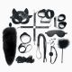 Набір Art of Sex - Maxi BDSM Set Leather, 13 предметів, натуральна шкіра, Чорний
