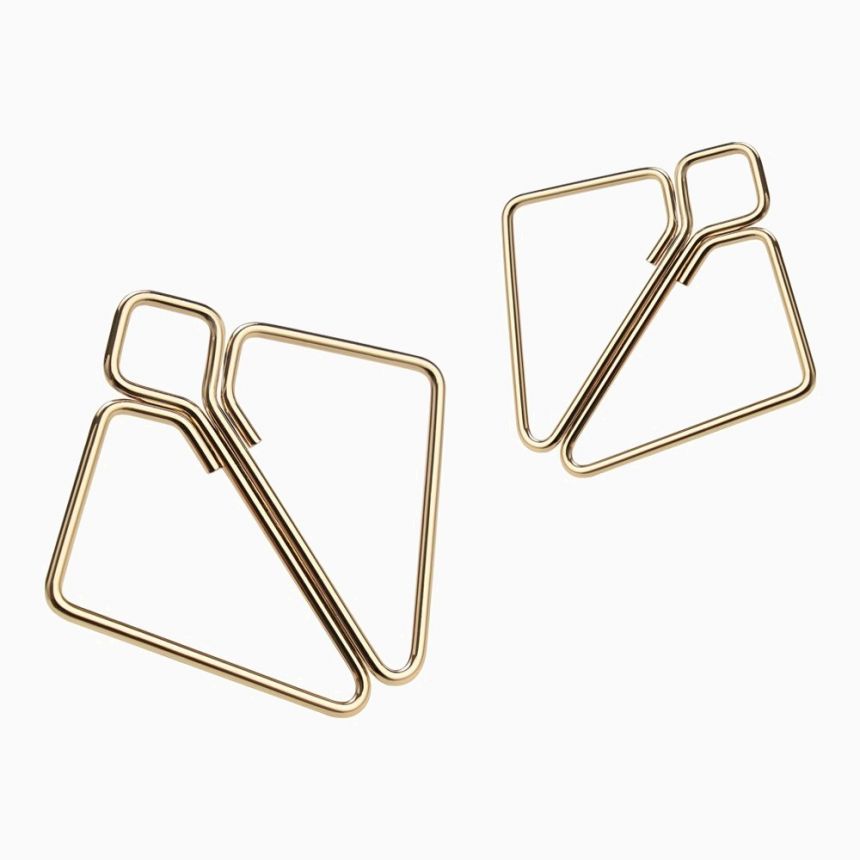 Затискачі для сосків LOCKINK Minimalism Nipple Clamps, золотисті Затискачі для сосків LOCKINK Minimalism Nipple Clamps, золотисті