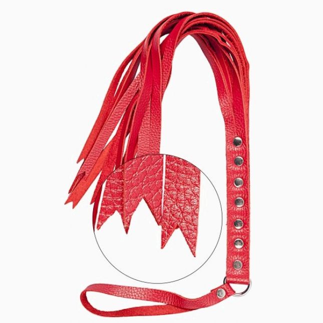 Флогер S&M Fancy Leather Floger Red