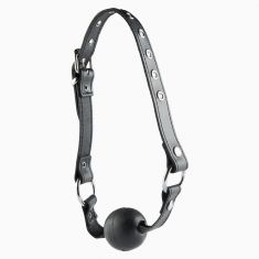 Кляп на кожанном ремені Ball Gag Normal 