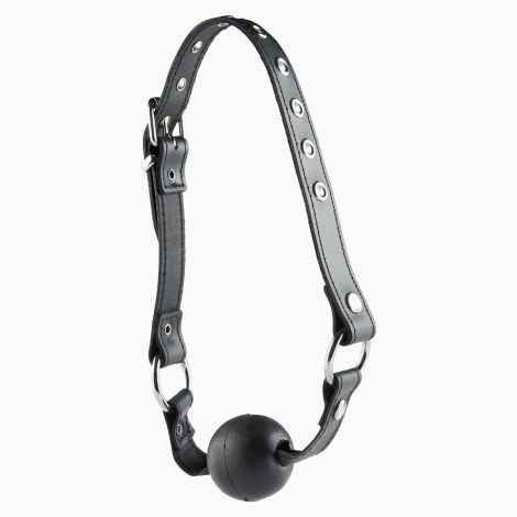 Кляп на кожанном ремені Ball Gag Normal 