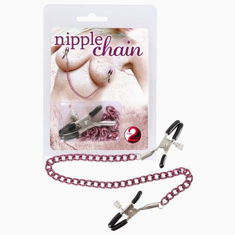 Затискачі для сосків - Nipple Chain Purple