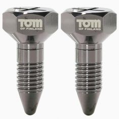 Tom of Finland Screw U II Magnetic Nipple Clamps - прикраса для сосків
