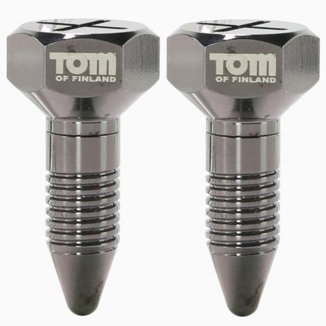 Tom of Finland Screw U II Magnetic Nipple Clamps - прикраса для сосків
