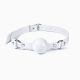 Кляп силіконовий Feral Feelings Silicon Ball Gag White/White, білий ремінець, біла кулька
