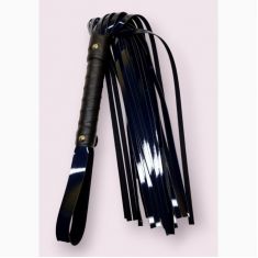 Батіг Flirty, еко-лак, темно-синій, 60 см