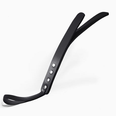 Падл двошаровий Feral Feelings Leather Mini Paddle Black, натуральна шкіра
