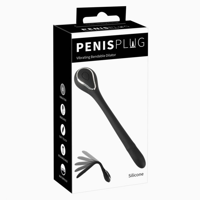 Уретральний стимулятор - Penisplug Vibrating Bendible D
