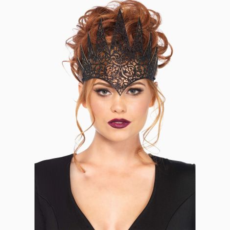 Широка корона Leg Avenue Die Cut Royal Crown, чорна Широка корона Leg Avenue Die Cut Royal Crown, чорна