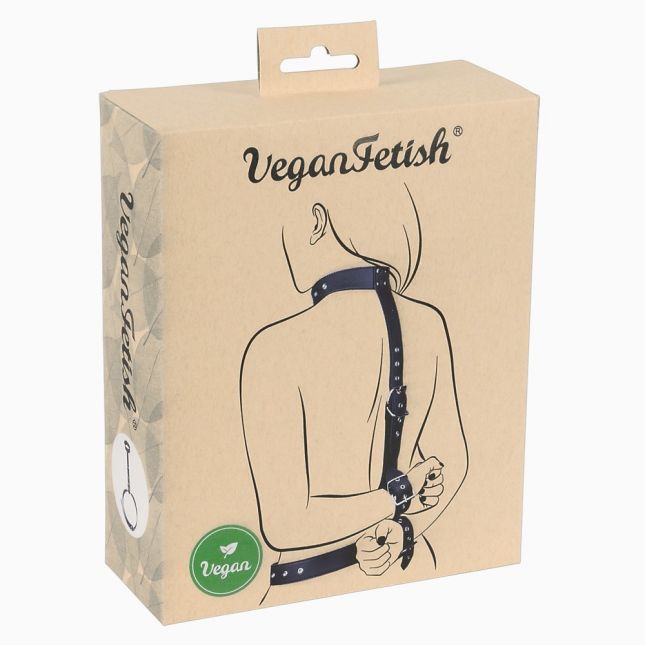 Нашийник з наручниками - 2493012 Vegan Fetish Neck-Wrist Restraint