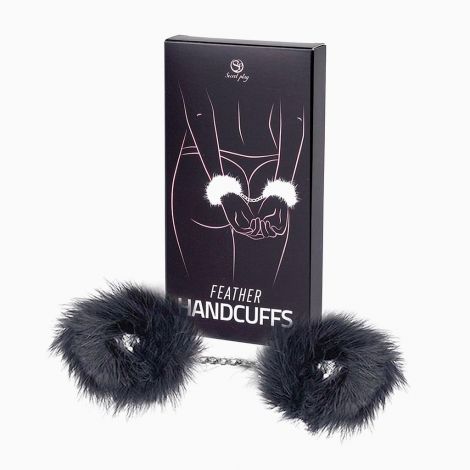 Наручники - Black Marabou Handcuffs