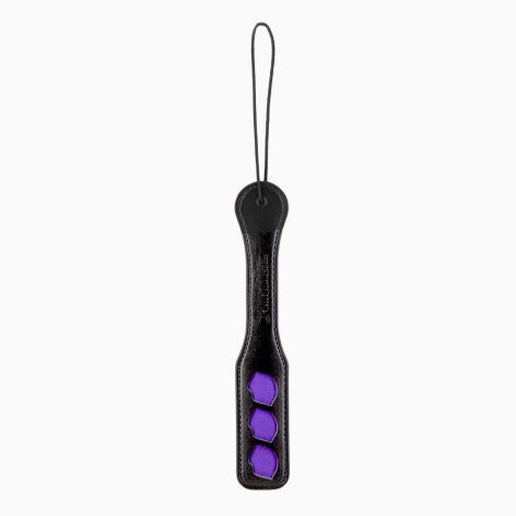 Паддл Punishment – Purple Lips Paddle – Black, залишає слід у вигляді поцілунку