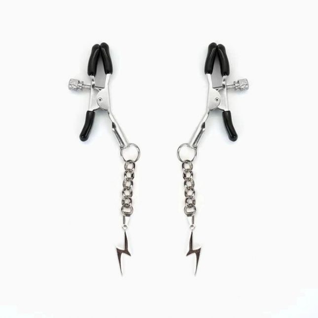 Зажимы для сосков Liebe Seele Lightning Nipple Clamps Silver
