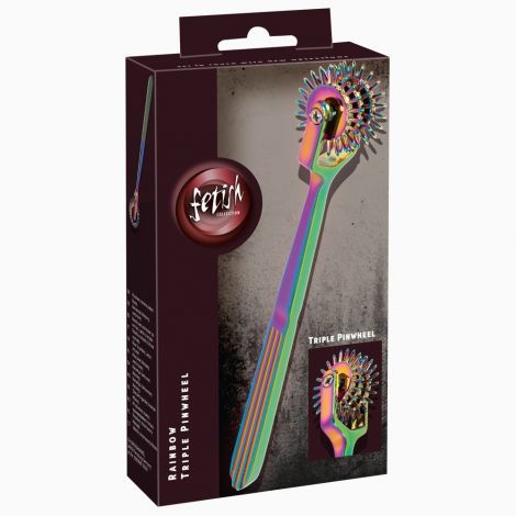 Колесо Вартенберга - Fetish Collection Rainbow Triple Pinwheel