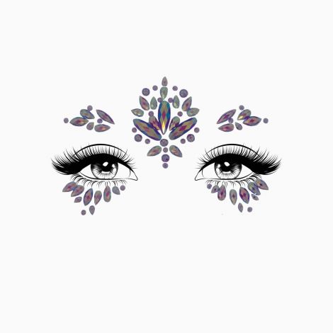 Стрази-прикраси для обличчя Leg Avenue Verity face jewels sticker, наліпки