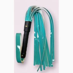 Батіг Flirty, еко-лак, аквамарин, 60 см