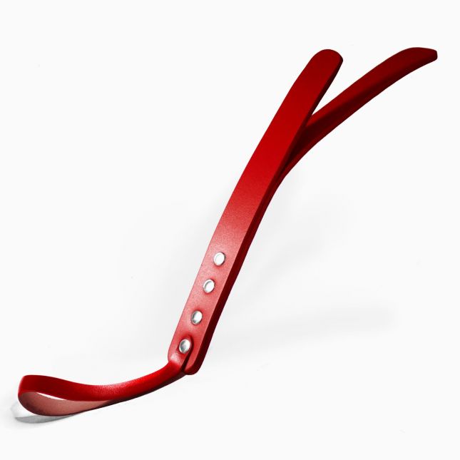 Паддл двухслойный Feral Feelings Leather Mini Paddle Red, натуральная кожа, red