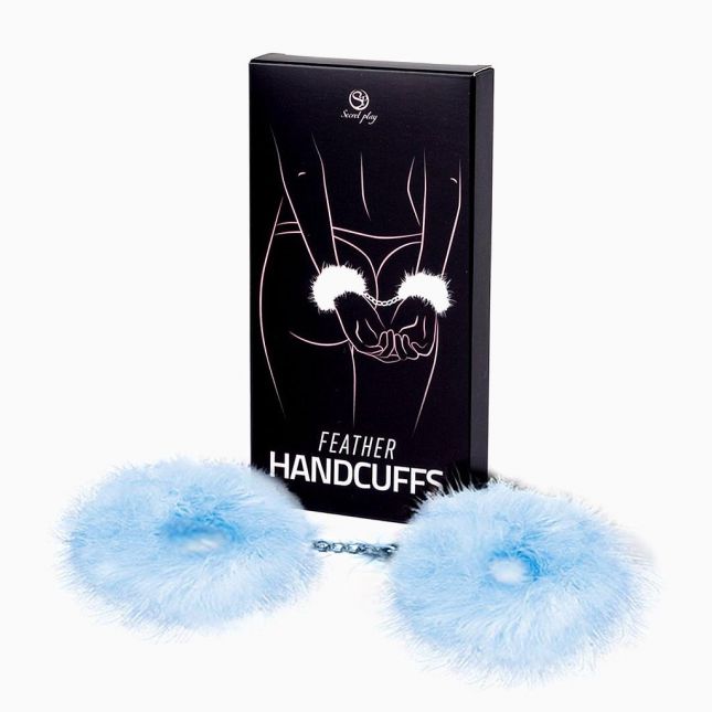 Наручники - Secret Play Feather Handcuffs Blue