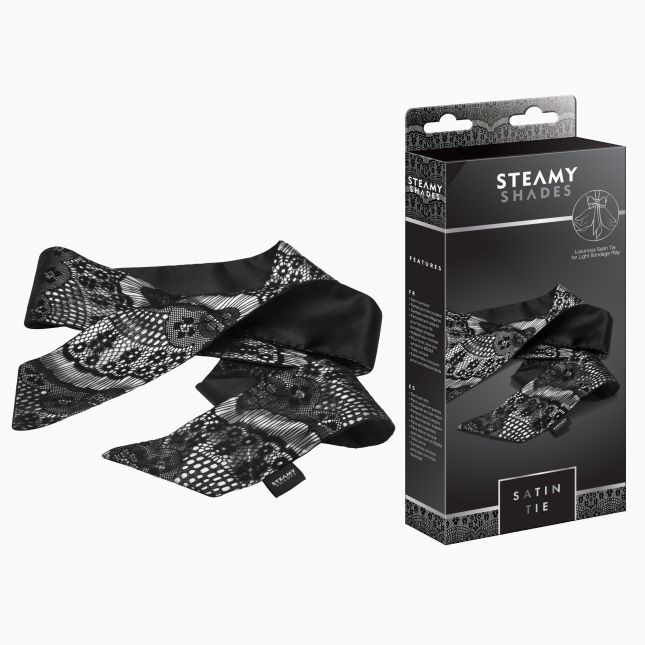 Пов'язка на очі - STEAMY SHADES Satin Tie