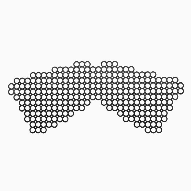 Маска на лицо Bijoux Indiscrets - Erika Mask, виниловая, клеевое крепление, без завязок
