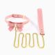 Поводок LOCKINK SEVANDA Love Heart Butterfly Leather Collar Set - Pink