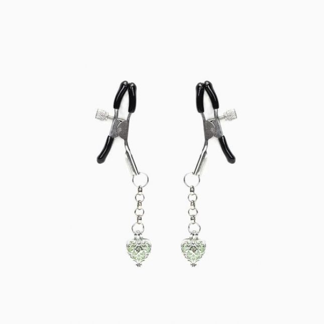 Зажимы для сосков Liebe Seele Glow-in-dark Nipple Clamps Green