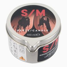 БДСМ - Candle in a Tin S/M, чорний, 100 г