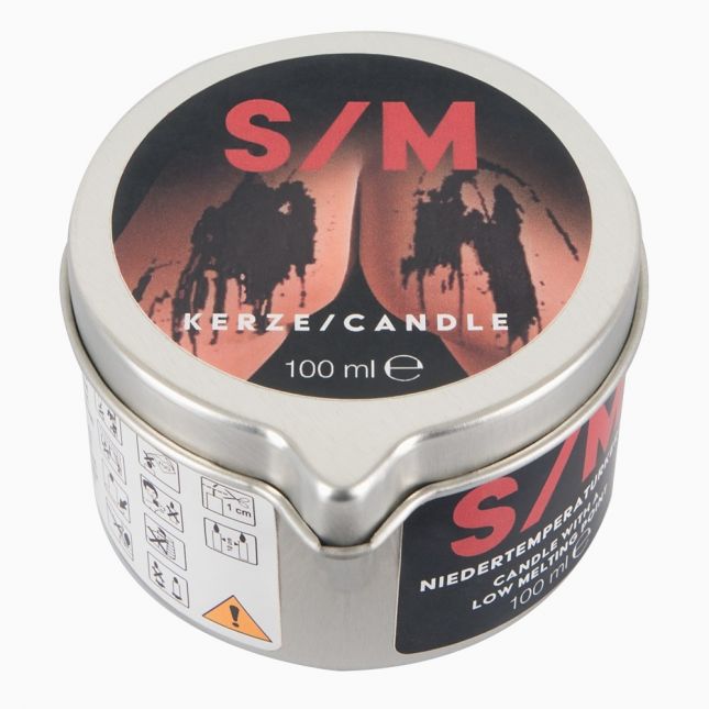 БДСМ - Candle in a Tin S/M, чорний, 100 г