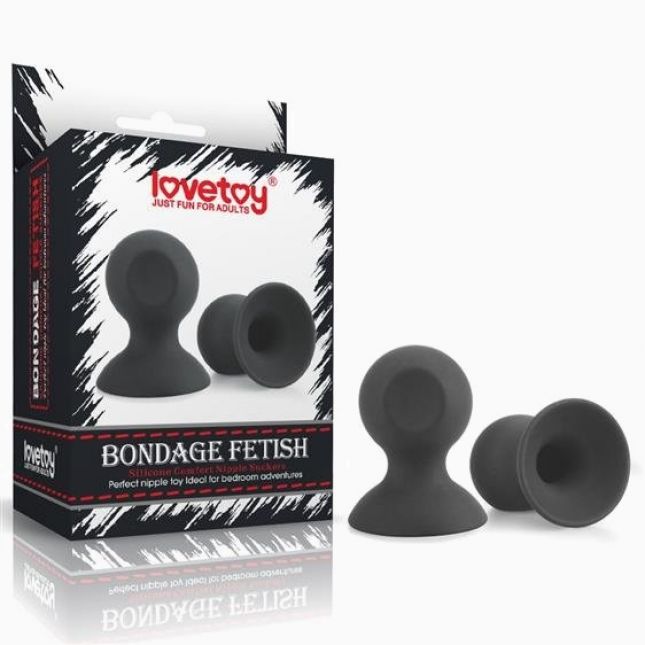 Зажими для сосків - Bondage Fetish Silicone Comfort Nipple Suckers