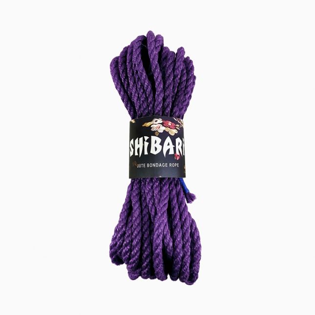 Джутова мотузка для шибарі Feral Feelings Shibari Rope, 8 м бузкова