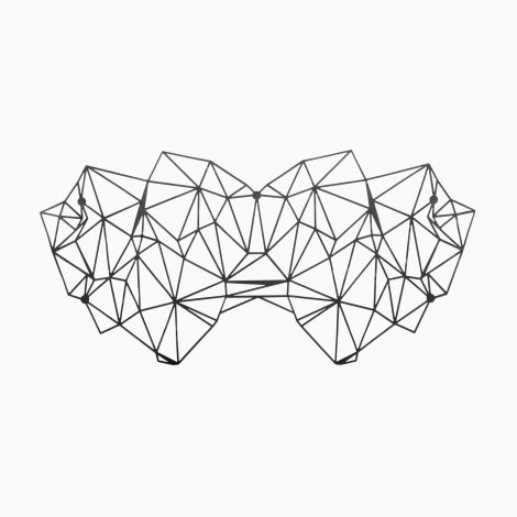Маска на обличчя Bijoux Indiscrets - Kristine Mask, вінілова, клейове кріплення, без зав'язок