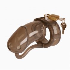 Пояс вірності - MALESATION Penis Cage Silicone, large, black - clear