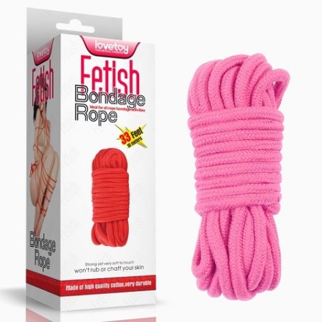 Мотузка - Fetish Bondage Rope Pink, 10 м
