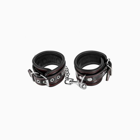 Наручники Fetish Tentation Premium Patent Leather Handcuffs, съемная цепочка