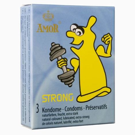 Презервативи - Amor Strong, 3 шт. (11.2026)