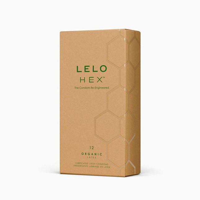 Презервативы LELO HEX Condoms Organic 12 Pack, тонкие и суперпрочные