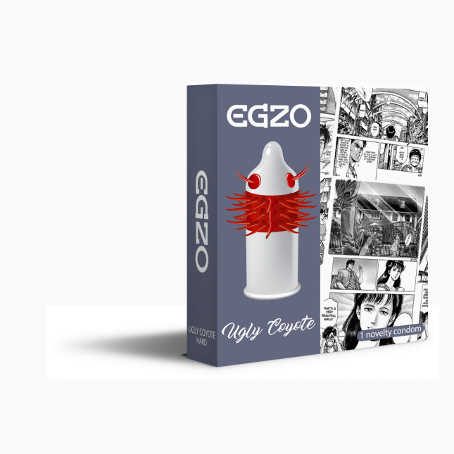 Насадка на член EGZO Uglu Coyot (презерватив з вусиками)