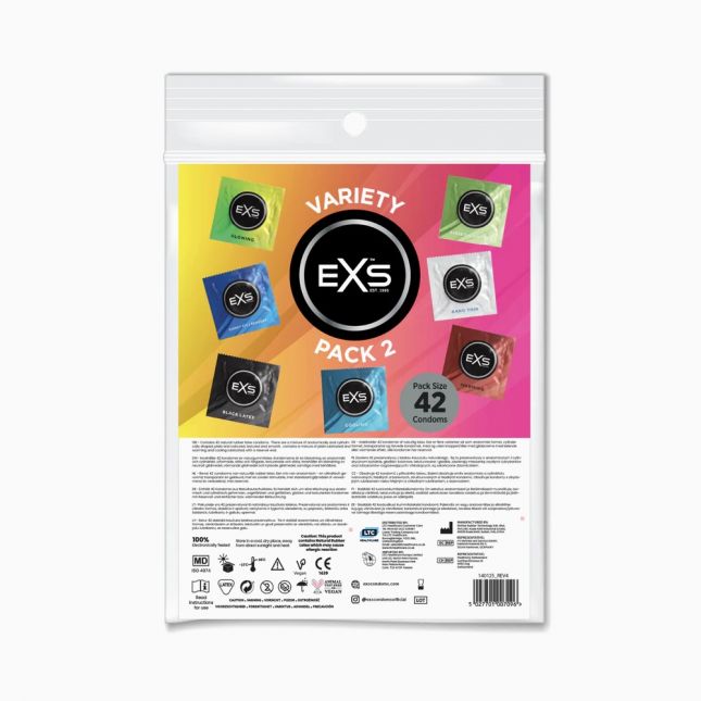 Презервативи - EXS Variety Pack 2, 42 шт.