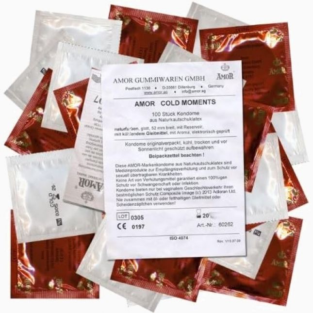 Презервативи - Amor Cold Moments, 100 шт.