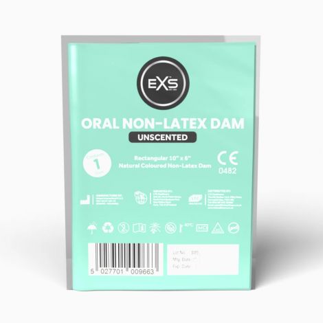 Безлатексна серветка для орального сексу - EXS Oral Non-Latex Dam Unscented