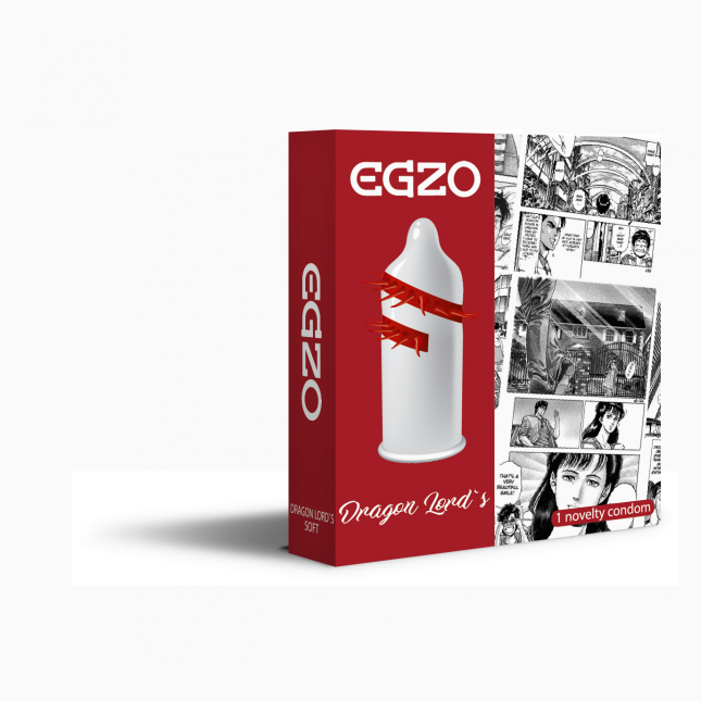 Насадка на член EGZO Dragon Lords (презерватив с усиками)