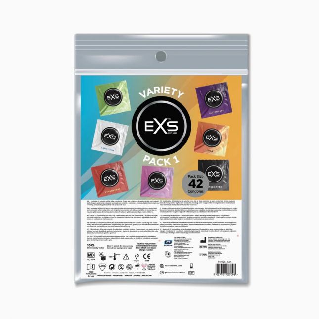 Презервативи - EXS Variety Pack 1, 42 шт.
