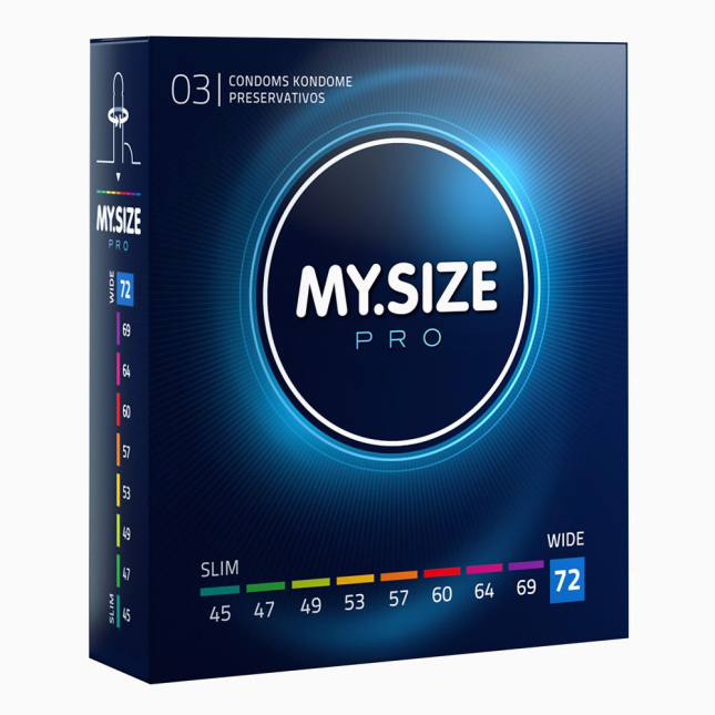 Презервативи - My.Size Pro 72, 3 шт.