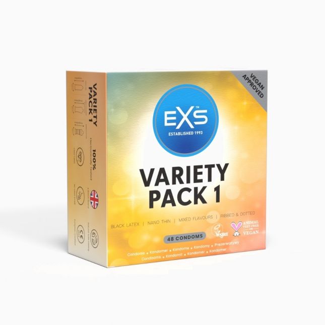 Презервативи - EXS Variety Pack 1, 48 шт.