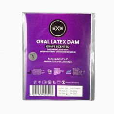 Латексна серветка для орального сексу - EXS Oral Latex Dam Grape Scented