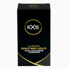 Презервативи - EXS Rightway Gold Condoms, 12 шт.