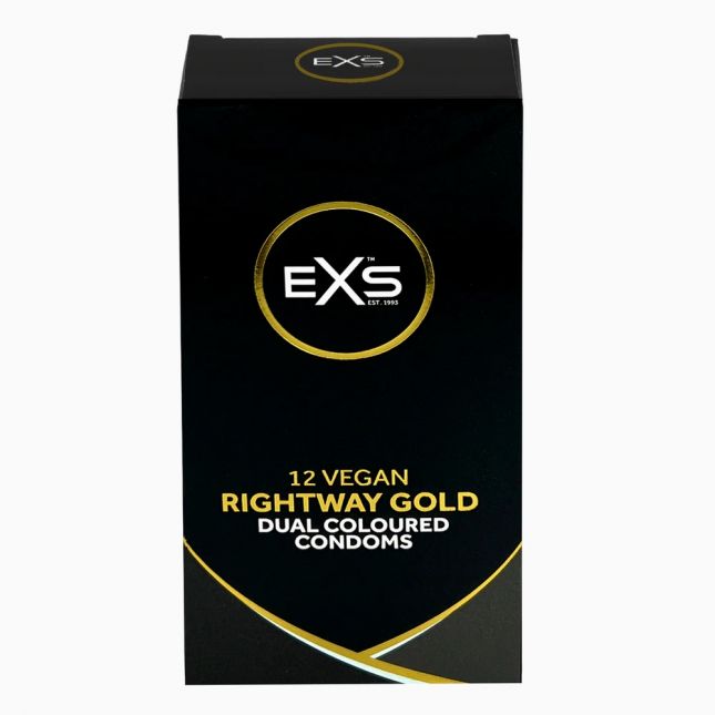 Презервативи - EXS Rightway Gold Condoms, 12 шт.
