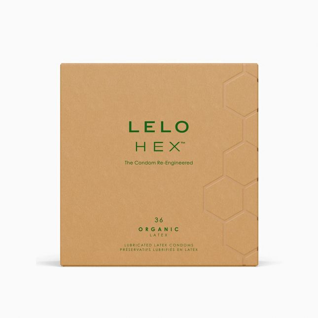 Презервативи LELO HEX Condoms Organic 36 Pack, тонкі та суперміцні