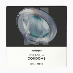 Презервативи - Satisfyer Premium Condoms 53 мм (M), 100 шт. Презервативи - Satisfyer Premium Condoms 53 мм (M), 100 шт.